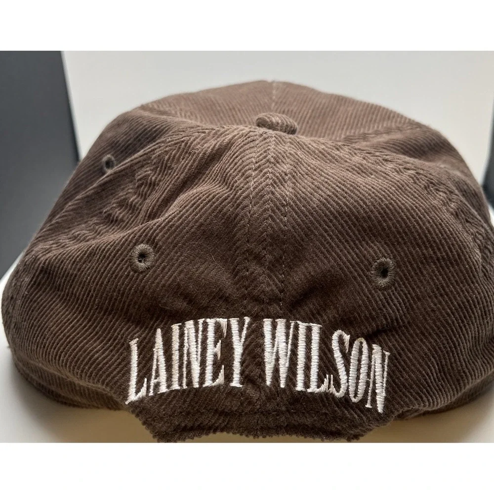 Lainey Wilson Hat Unisex‎ OSFM Brown Good Horses Corduroy Rope Concho
